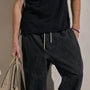 Linen Denim Drawstring Jogger in Black Wash | James Perse Los Angeles