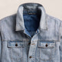 Linen Denim Trucker Jacket in Light Wash | James Perse Los Angeles