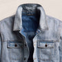 Linen Denim Trucker Jacket in Light Wash | James Perse Los Angeles