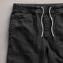Linen Denim Drawstring Short in Black Wash | James Perse Los Angeles