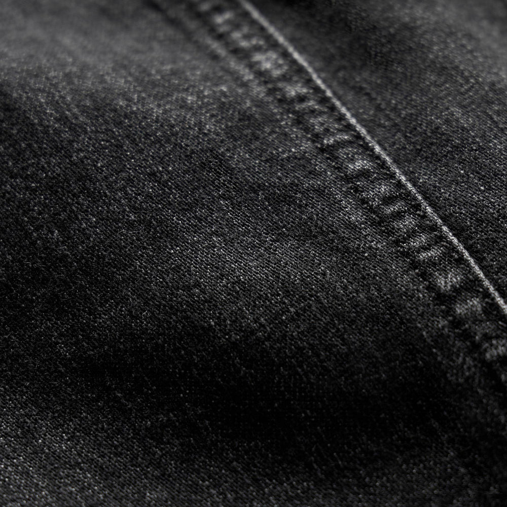 Linen Denim Drawstring Short in Black Wash | James Perse Los Angeles