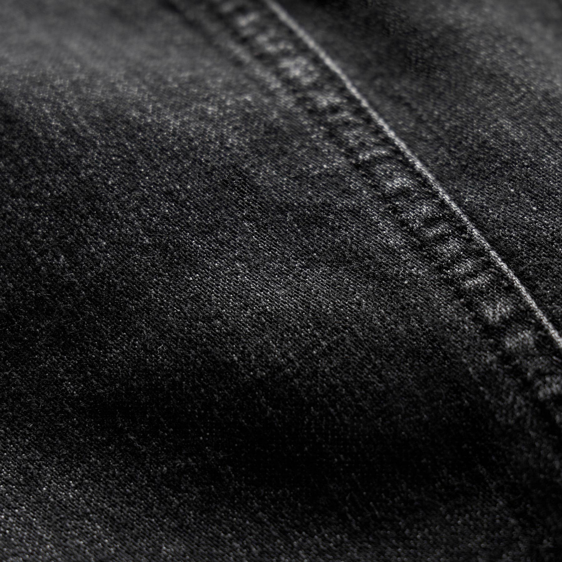 Linen Denim Drawstring Short in Black Wash | James Perse Los Angeles