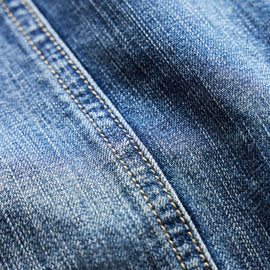 Linen Denim Drawstring Short in Blue Wash | James Perse Los Angeles