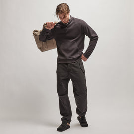 Sherpa Lined Scuba Half Zip in Magma | James Perse Los Angeles