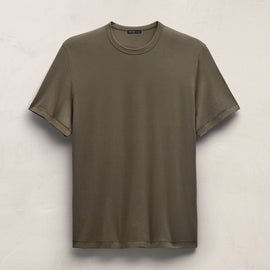 Lotus Jersey Double Ply Crew - Army Green