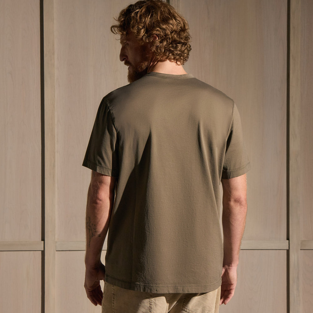 Lotus Jersey Double Ply Crew - Army Green