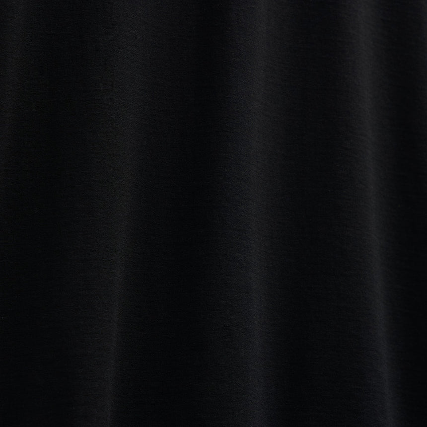 Double Ply Lotus Jrsy Short Sleeve Crew in Black | James Perse Los Angeles FLAT