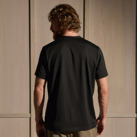 Lotus Jersey Double Ply Crew - Black