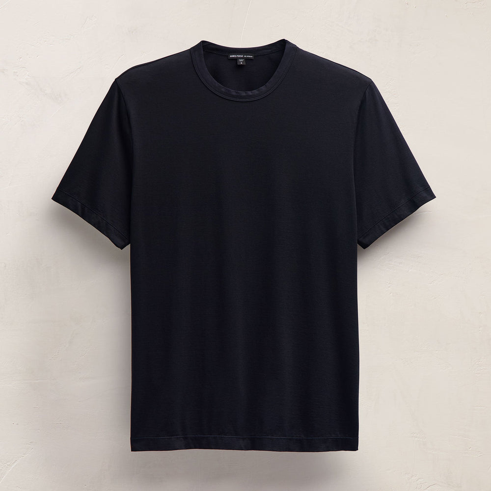 Double Ply Lotus Jrsy Short Sleeve Crew in Deep | James Perse Los Angeles FLAT