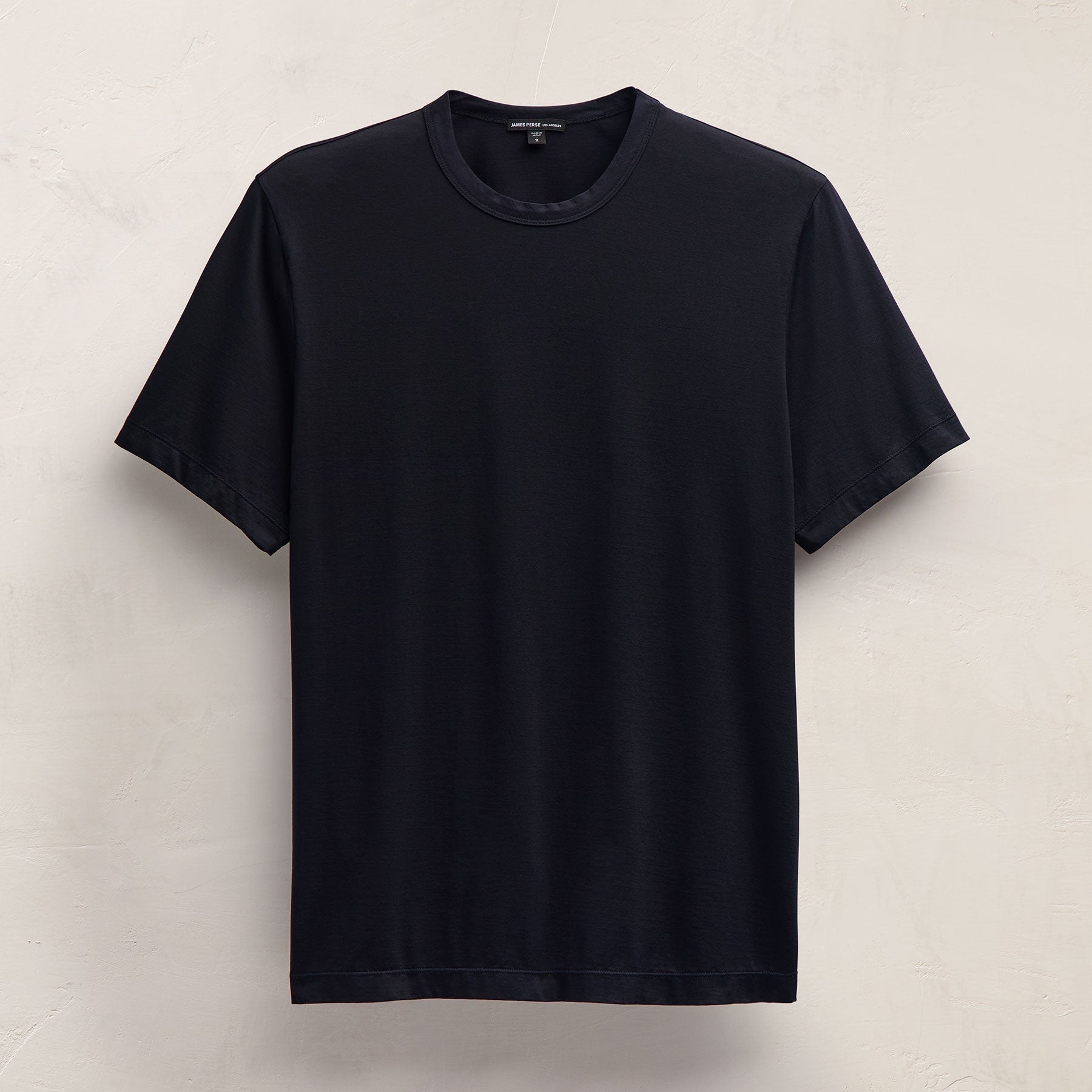 Double Ply Lotus Jrsy Short Sleeve Crew in Deep | James Perse Los Angeles FLAT