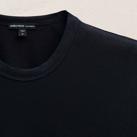 Double Ply Lotus Jrsy Short Sleeve Crew in Deep | James Perse Los Angeles FLAT