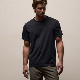 Lotus Jersey Double Ply Crew in Deep | James Perse Los Angeles