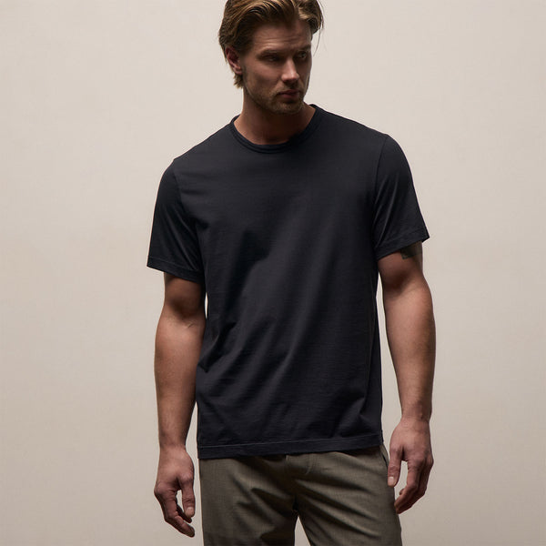Lotus Jersey Double Ply Crew in Deep | James Perse Los Angeles