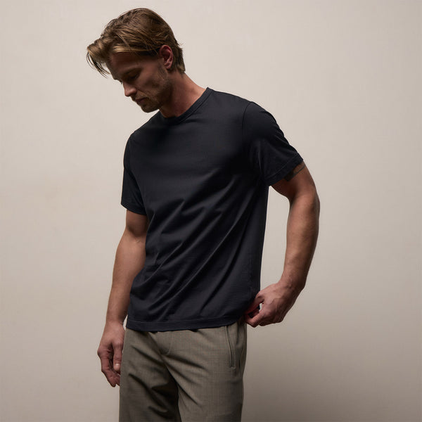 Lotus Jersey Double Ply Crew in Deep | James Perse Los Angeles