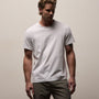 Lotus Jersey Double Ply Crew in White | James Perse Los Angeles