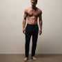 Luxe Lotus Jersey Tapered Lounge Pant in Black | James Perse Los Angeles