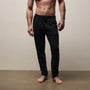 Luxe Lotus Jersey Tapered Lounge Pant in Black | James Perse Los Angeles