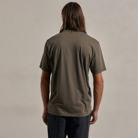 Luxe Lotus Jersey Tee - Army Green