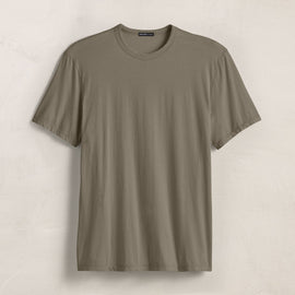 Luxe Lotus Jersey Tee in Birch | James Perse Los Angeles
