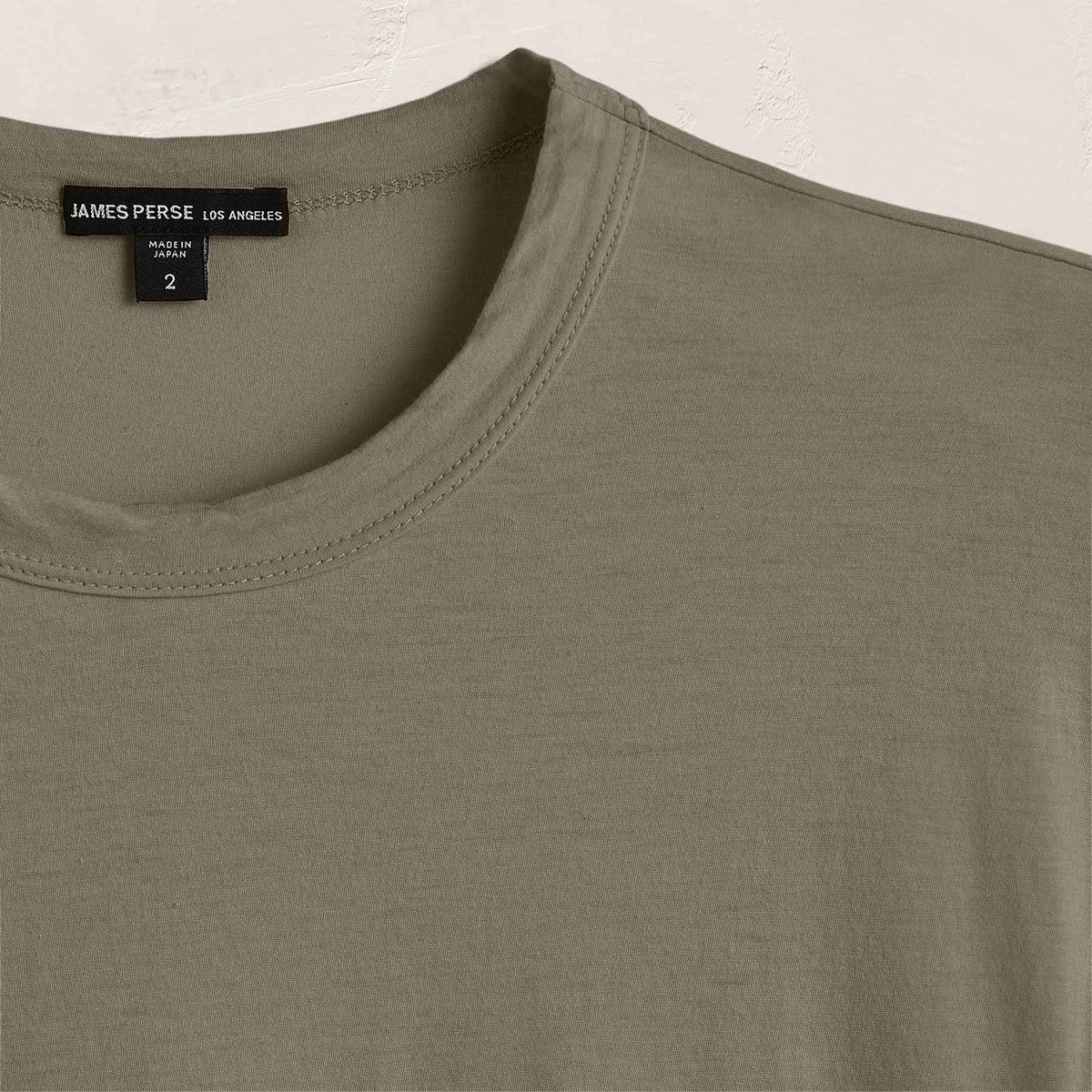 Luxe Lotus Jersey Tee in Birch | James Perse Los Angeles