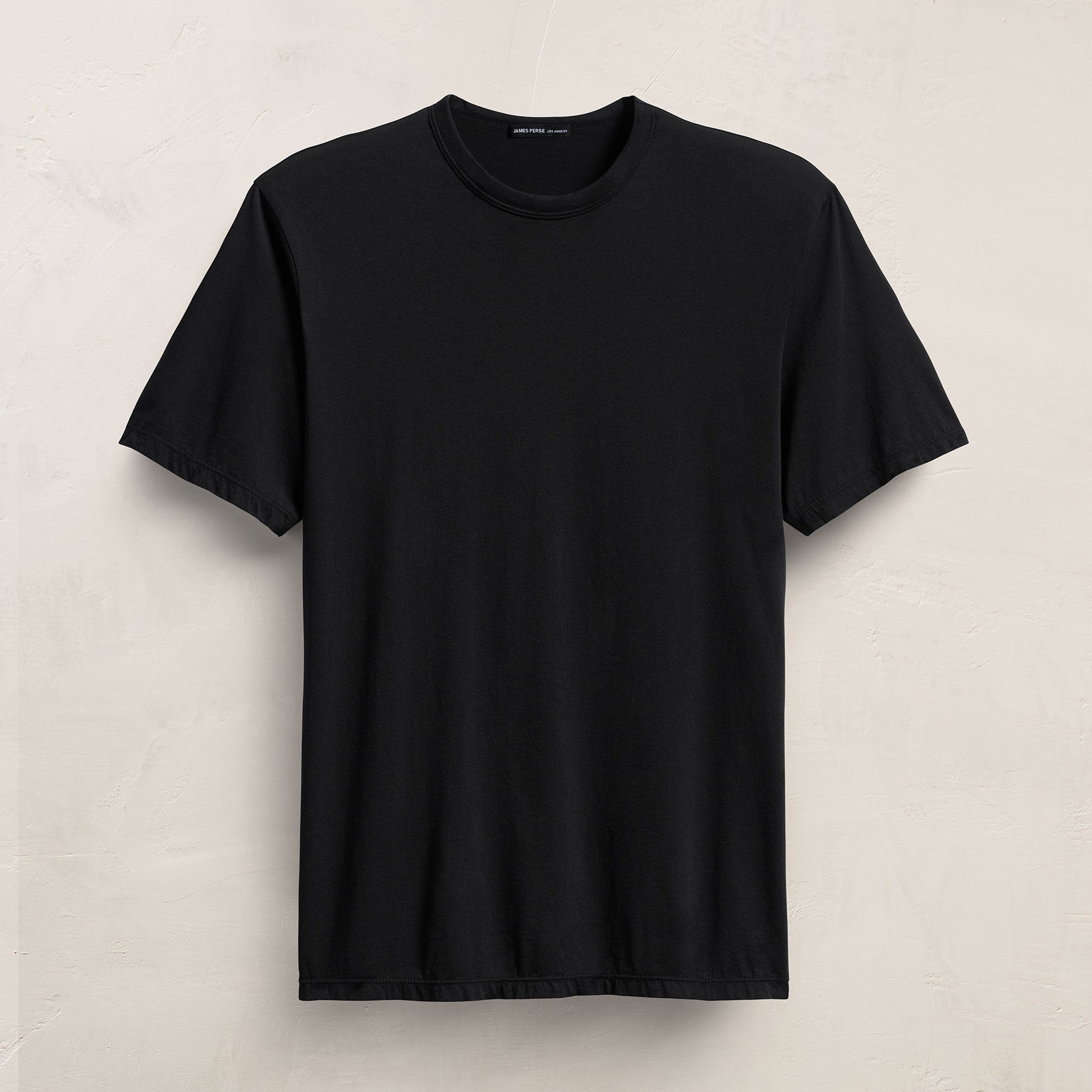 Luxe Lotus Jersey Tee in Black | James Perse Los Angeles