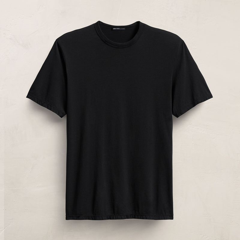 Luxe Lotus Jersey Tee in Black | James Perse Los Angeles