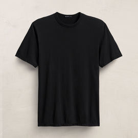 Luxe Lotus Jersey Tee in Black | James Perse Los Angeles