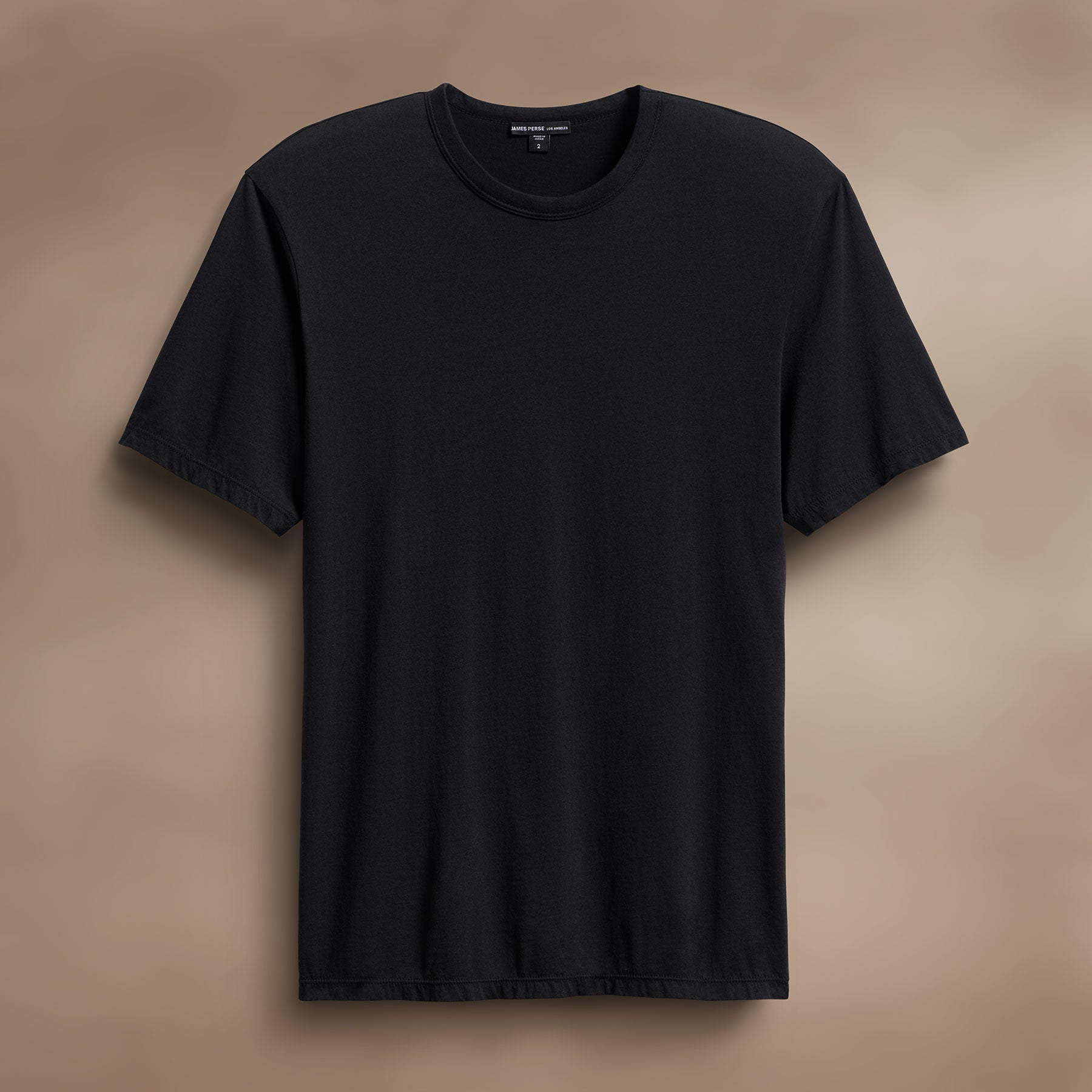 Luxe Lotus Jersey Tee - Black | James Perse Los Angeles