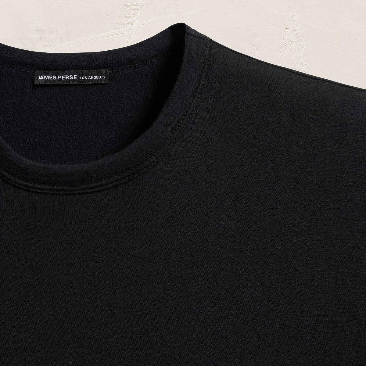 Luxe Lotus Jersey Tee - Black