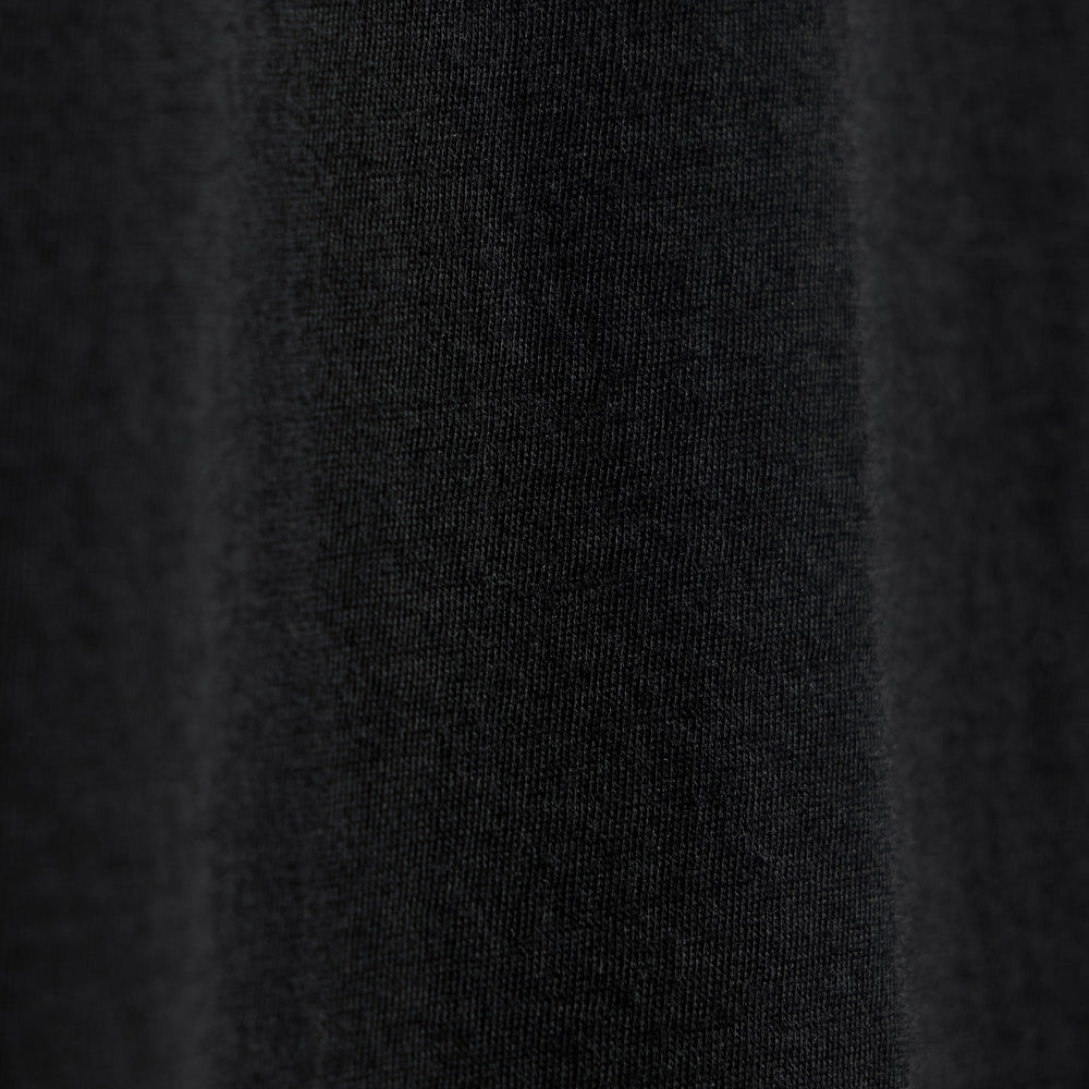 Luxe Lotus Jersey Tee - Black