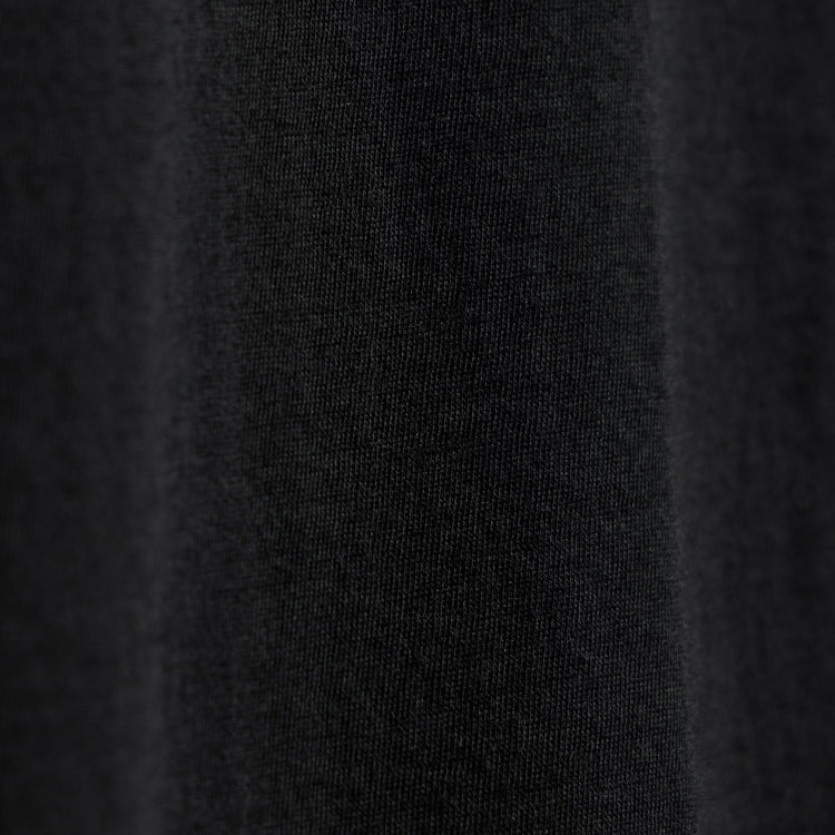 Luxe Lotus Jersey Tee - Black