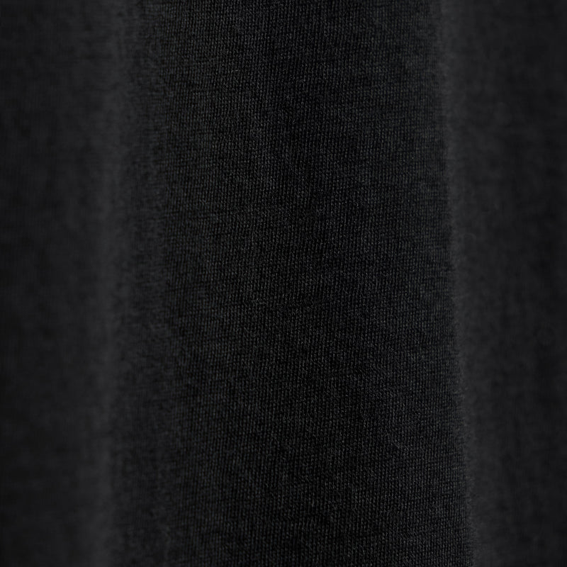 Luxe Lotus Jersey Tee - Black