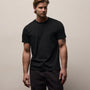 Luxe Lotus Jersey Tee in Black | James Perse Los Angeles
