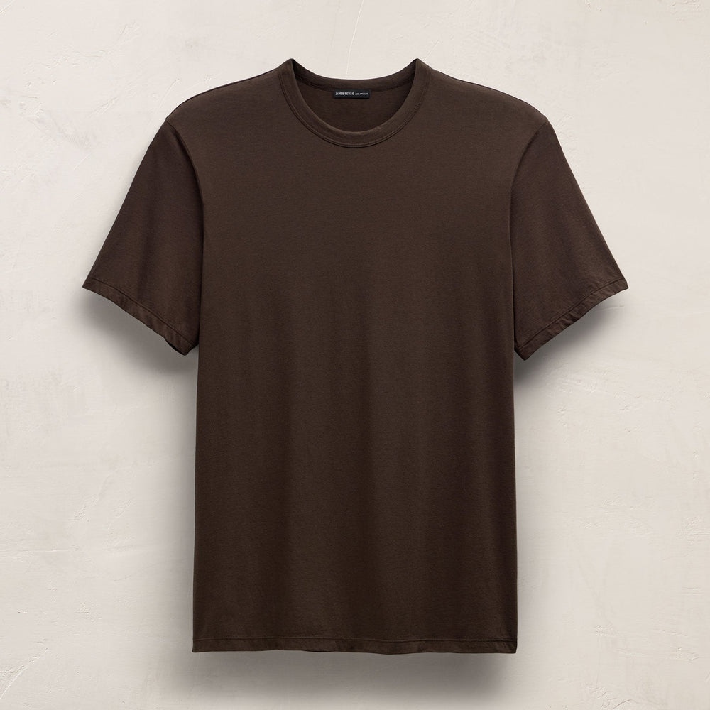 Luxe Lotus Jersey Tee in Bark | James Perse Los Angeles