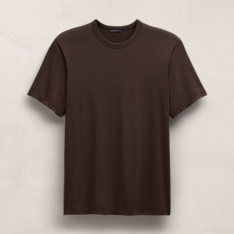 Luxe Lotus Jersey Tee in Bark | James Perse Los Angeles