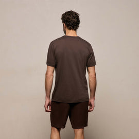 Luxe Lotus Jersey Tee in Bark | James Perse Los Angeles