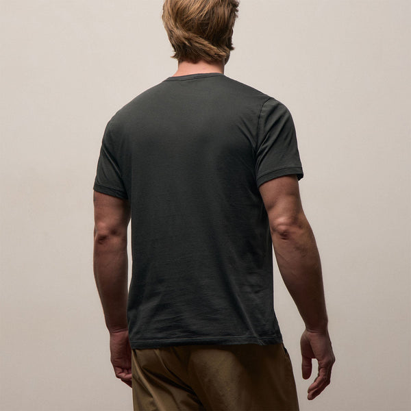 Luxe Lotus Jersey Tee in Carbon | James Perse Los Angeles