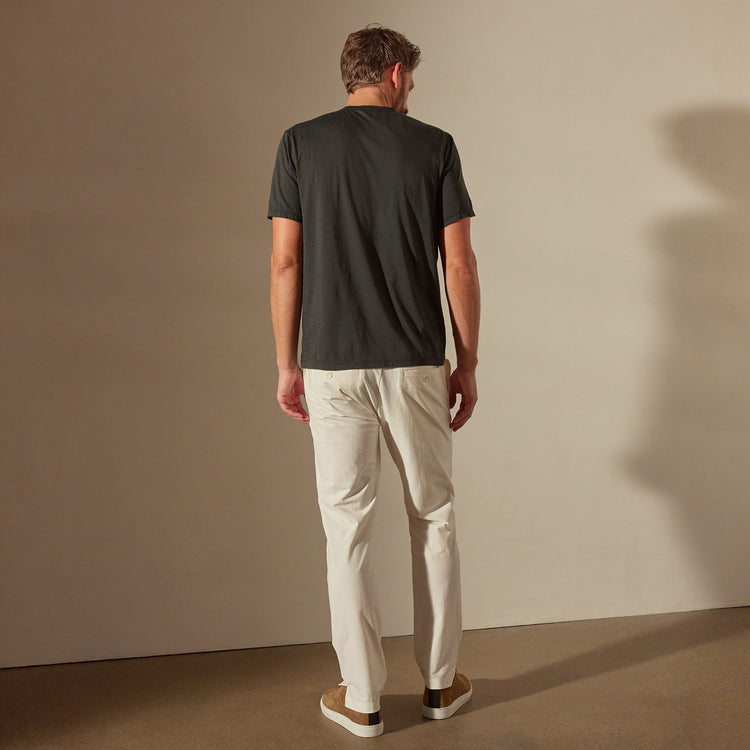 Luxe Lotus Jersey Tee in Carbon | James Perse Los Angeles