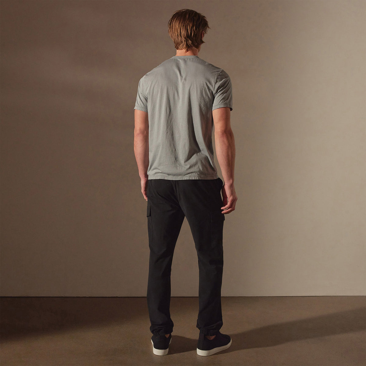 Luxe Lotus Jersey Tee in Dove | James Perse Los Angeles