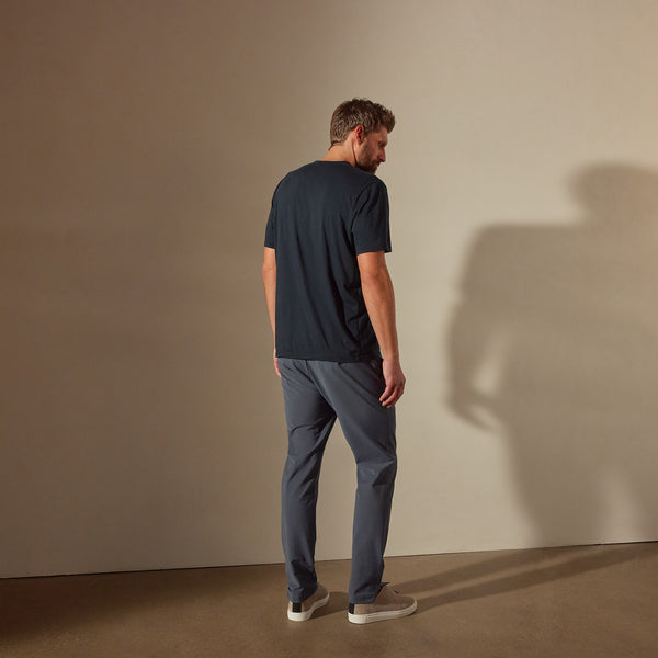 Luxe Lotus Jersey Tee in French Navy | James Perse Los Angeles