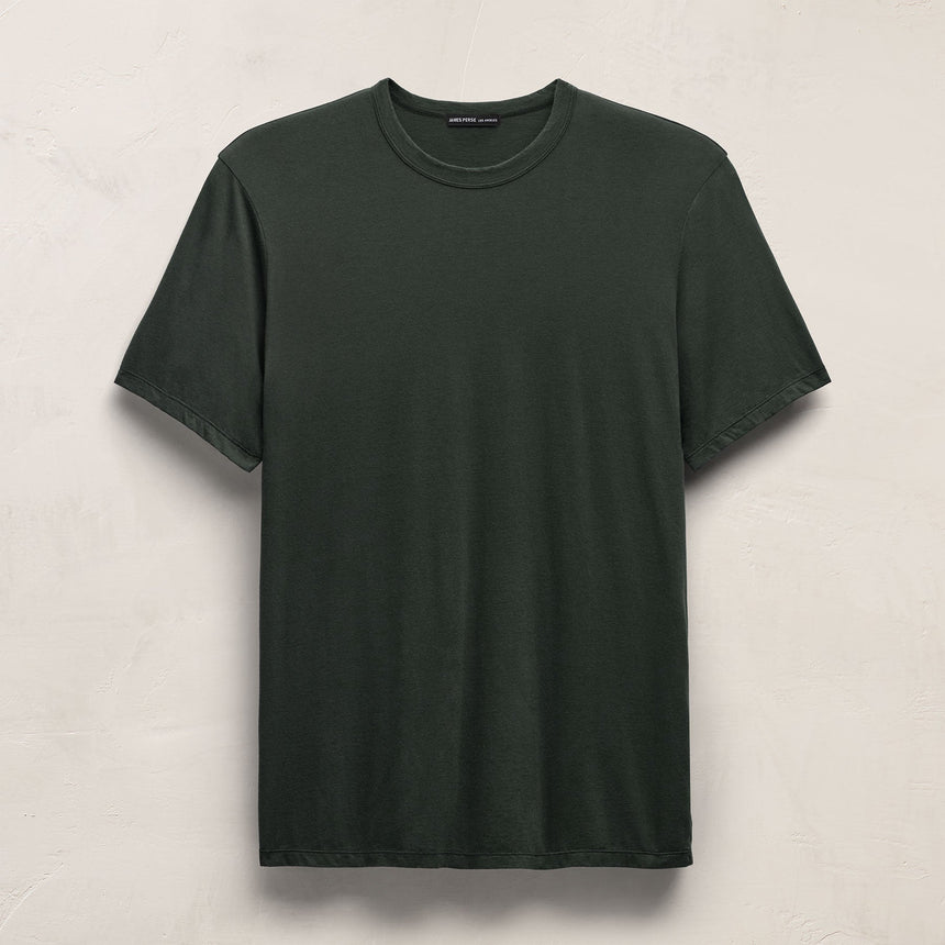 Luxe Lotus Jersey Tee - Fern