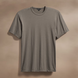 Luxe Lotus Jersey Tee in Granite | James Perse Los Angeles
