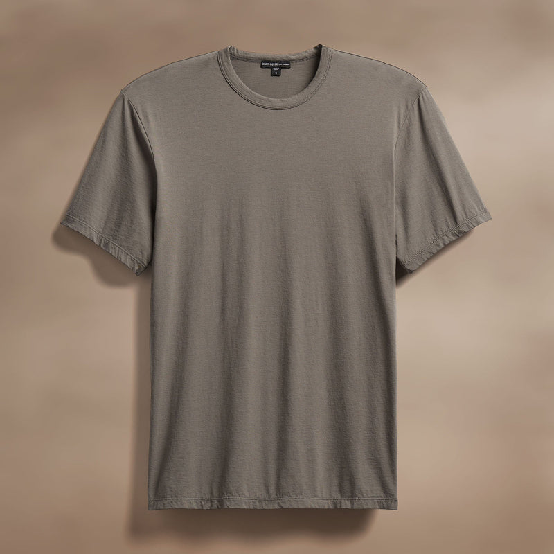Luxe Lotus Jersey Tee in Granite | James Perse Los Angeles