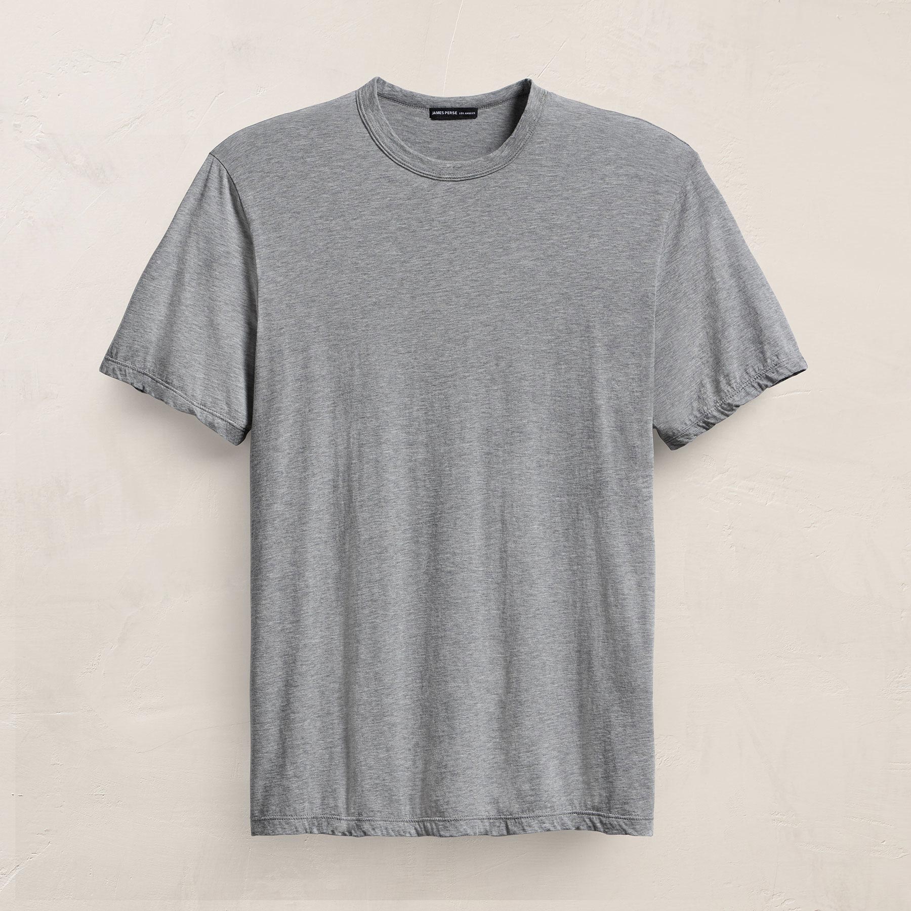 Luxe Lotus Jersey Tee in Heather Grey | James Perse Los Angeles