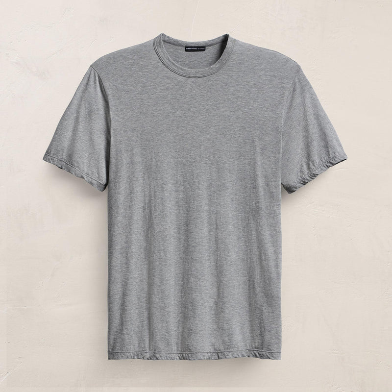 Luxe Lotus Jersey Tee in Heather Grey | James Perse Los Angeles