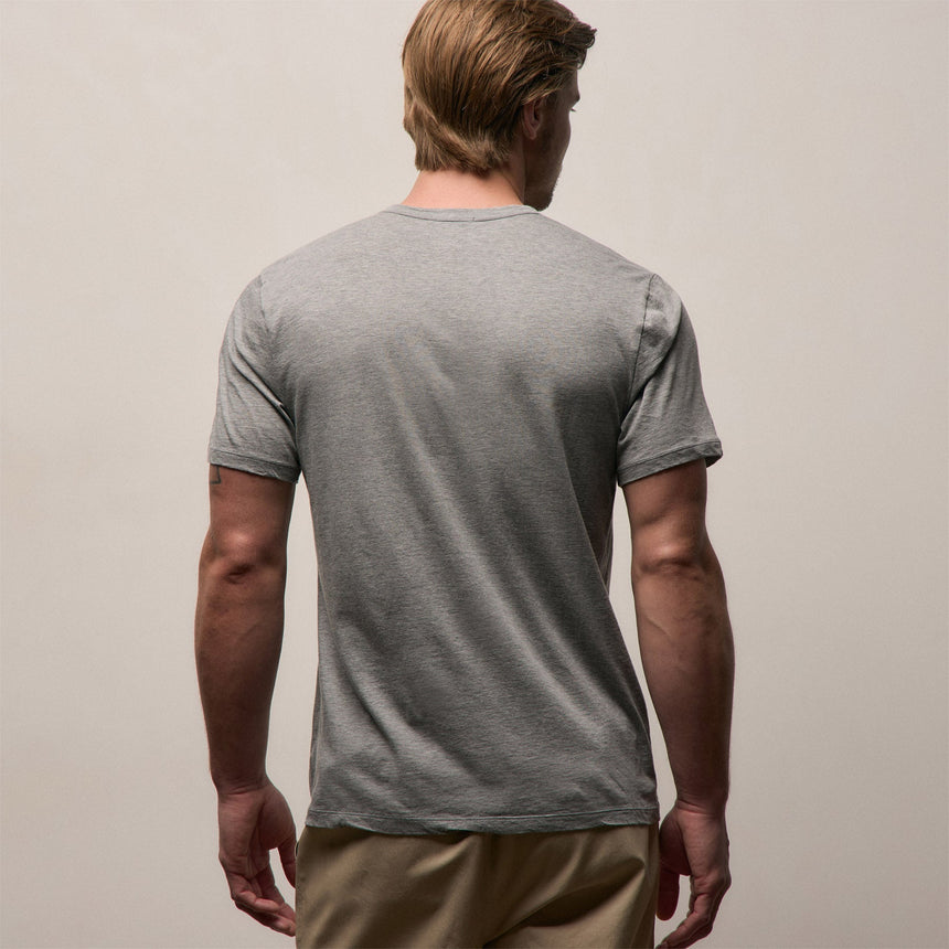 Luxe Lotus Jersey Tee in Heather Grey | James Perse Los Angeles