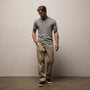 Luxe Lotus Jersey Tee in Heather Grey | James Perse Los Angeles