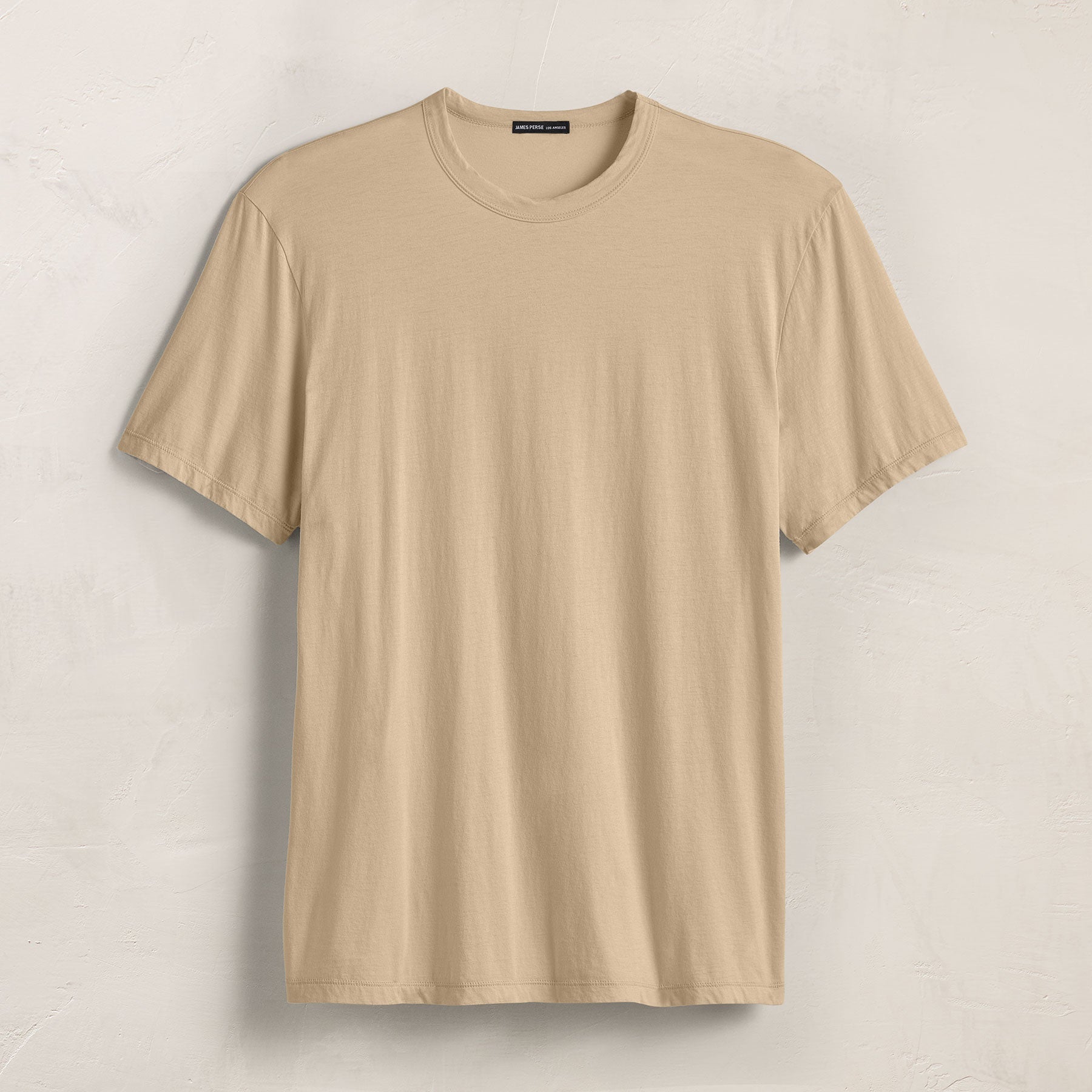 Luxe Lotus Jersey Tee in Light Khaki | James Perse Los Angeles