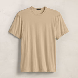 Luxe Lotus Jersey Tee in Light Khaki | James Perse Los Angeles