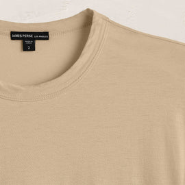 Luxe Lotus Jersey Tee in Light Khaki | James Perse Los Angeles
